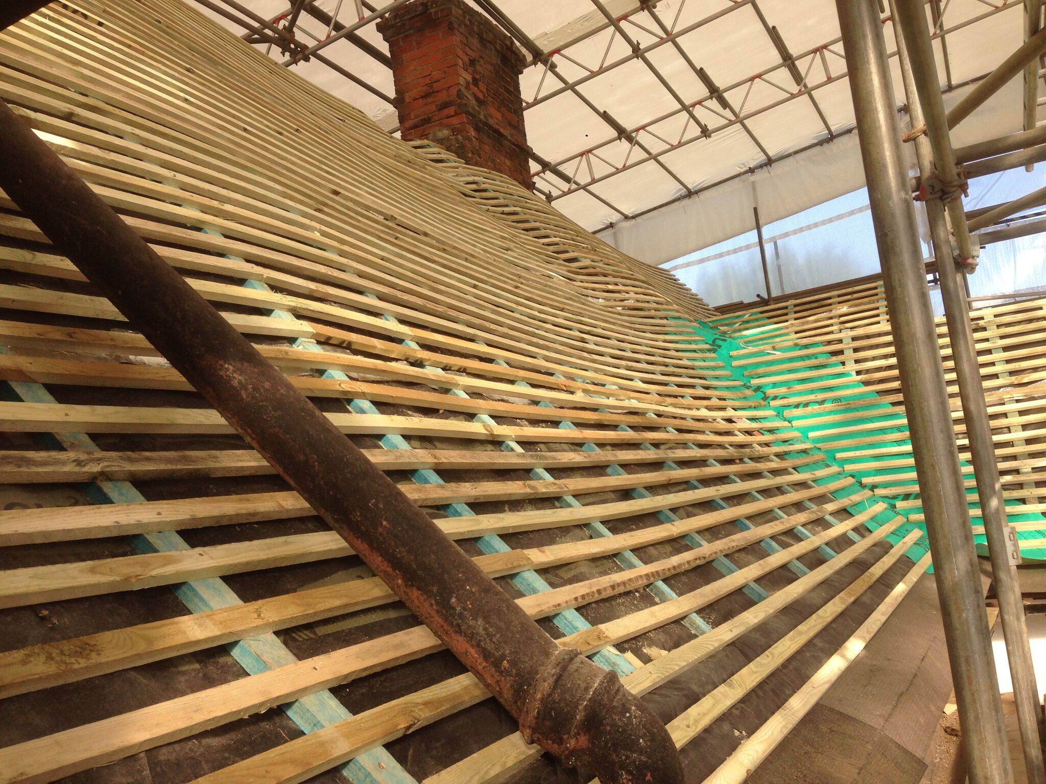 Tiles removed